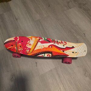 Gonex 22 Inch Skateboard Mini Cruiser Pink Multicolor